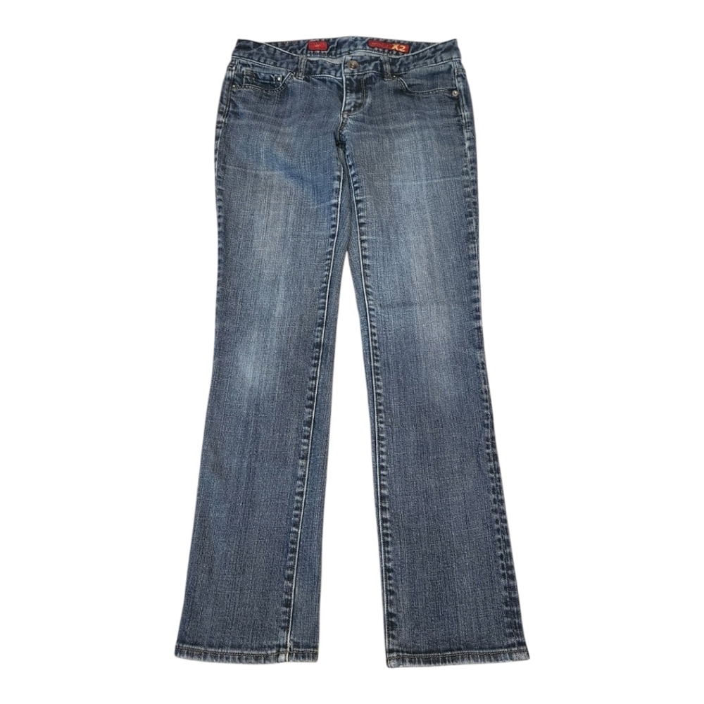 Express X2 2000s Y2K Women's Denim Skinny Low Rise Blue Jeans, Size 6 Regular